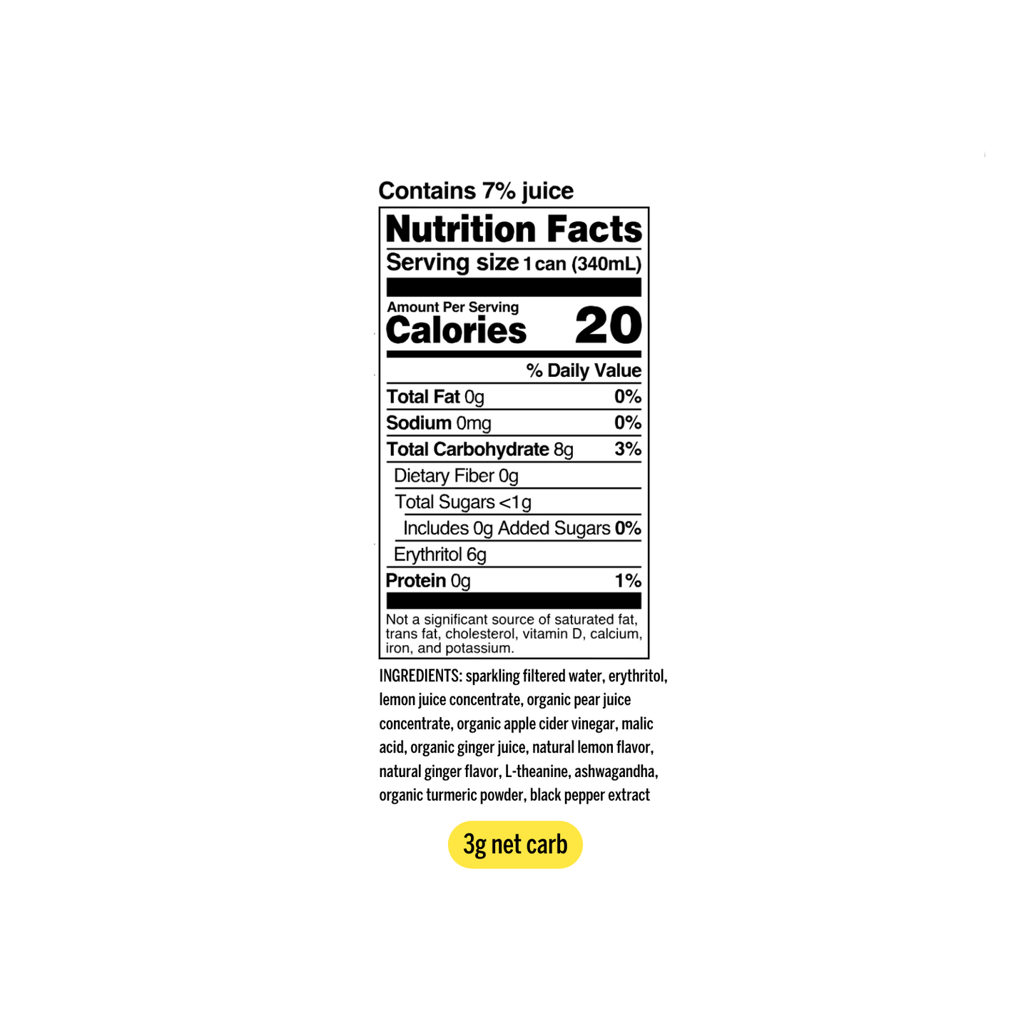 lemon turmeric adaptogen drink (12 pack)