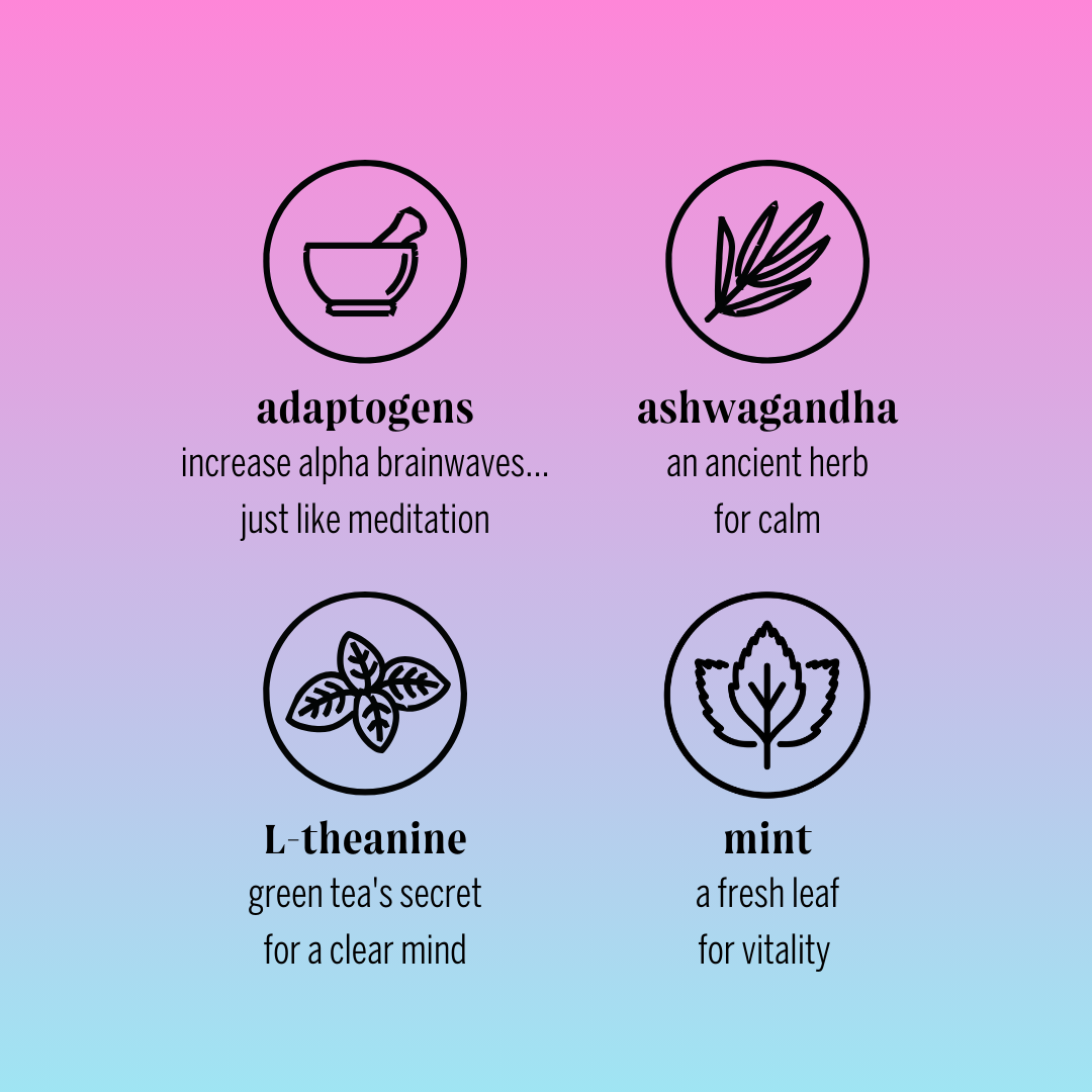 lychee mint adaptogen drink (12 pack)