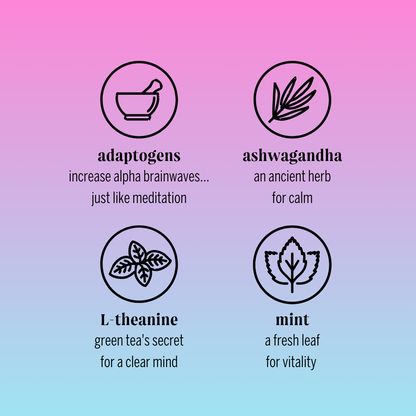 lychee mint adaptogen drink (12 pack)