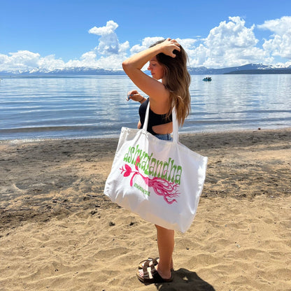oversized ashwagandha tote bag
